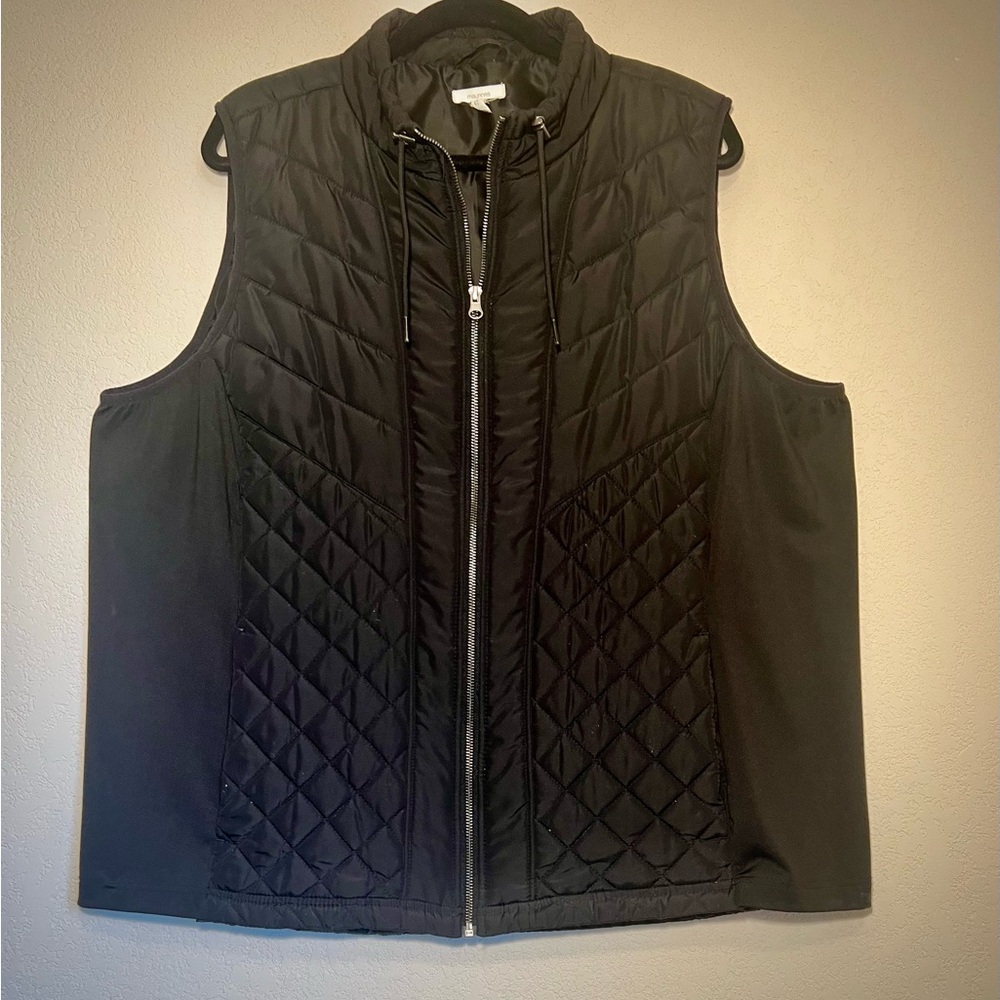 Black Quilted Vest